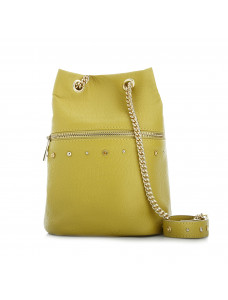 Мини сумка женская с кристаллами Swarovski VIF Желтый 250274