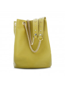 Мини сумка женская с кристаллами Swarovski VIF Желтый 250274