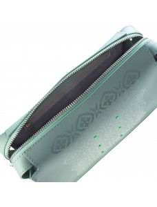 Мини сумка женская с кристаллами Swarovski VIF Зеленый 253895