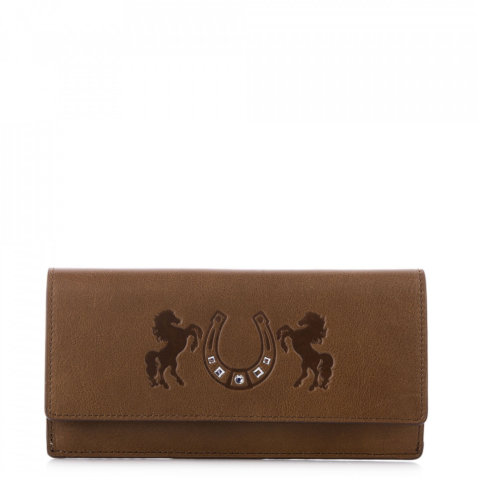 Портмоне женское с кристаллами Swarovski VIF Рыжий 265122 Портмоне женское с кристаллами Swarovski VIF Рыжий 265122