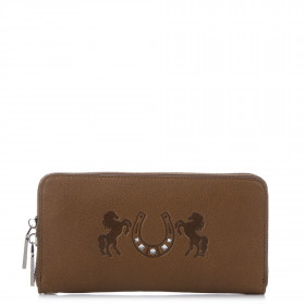 Жіноче портмоне з кристалами Swarovski VIF Рудий 265125