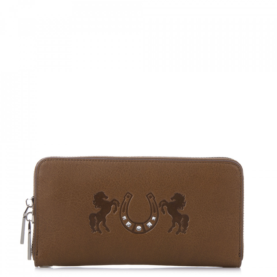 Жіноче портмоне з кристалами Swarovski VIF Рудий 265125 Жіноче портмоне з кристалами Swarovski VIF Рудий 265125