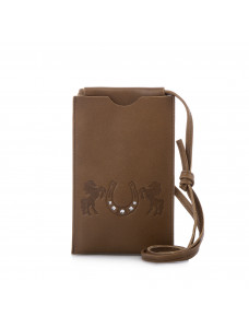 Мини сумка женская с кристаллами Swarovski VIF Рыжий 265129