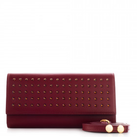 Жіночий клатч з кристалами Swarovski VIF Бордовий 265318