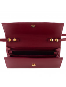 Жіночий клатч з кристалами Swarovski VIF Бордовий 265318