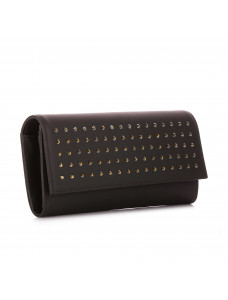 Жіночий клатч з кристалами Swarovski VIF Коричневий темний 265320