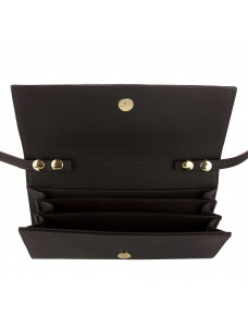 Жіночий клатч з кристалами Swarovski VIF Коричневий темний 265320