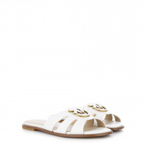 Шльопанці жіночі Pinko Молочний 796095